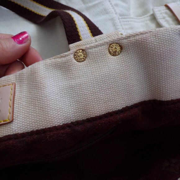 AUTHENTIC Louis Vuitton LV canvas shoulder bag - Picture 10 of 13